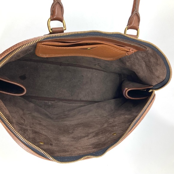 Vintage Dooney & Bourke Large Domed Satchel Double Zip - Picture 9 of 14